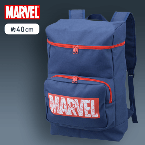 【ネイビー】MARVEL　プレミアムスクエアロゴリュック