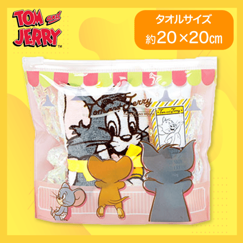 【ピンク】トムとジェリー ハンドクリーム&タオルセット 