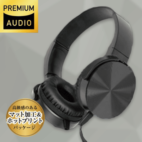 【ブラック】EDGE SOUNDヘッドフォン