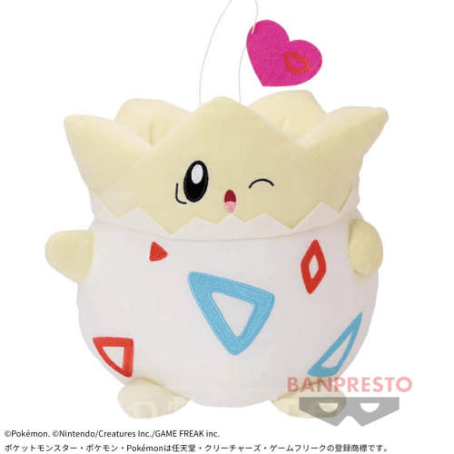 【トゲピー】ポケットモンスター でっかいコロっとまんまるぬいぐるみ「てんしのキッス」〜ピカチュウ・ピッピ・トゲピー〜