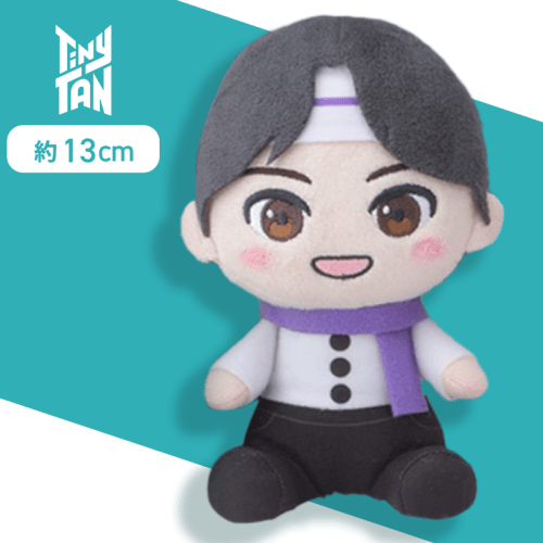 【Jin】TinyTAN　Purple Holidays　おすわりぬいぐるみ“RM＆Jin＆SUGA＆j-hope”