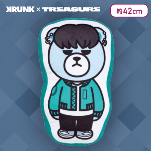 【ASAHI】KRUNK×TREASURE　描き下ろしダイカットクッションvol.3