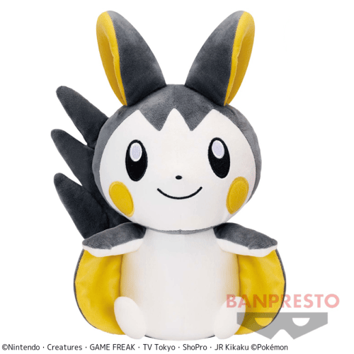 【エモンガ】ポケットモンスター つれてってでっかいぬいぐるみ〜エモンガ・モルペコ（まんぷくもよう）〜