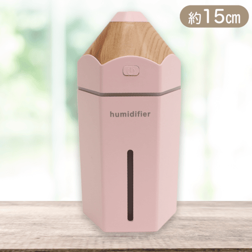【ピンク】USBミニ加湿器 うるるペンシル