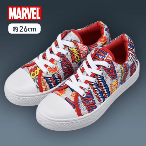 【ロゴ柄（26cm）】MARVEL　スニーカー