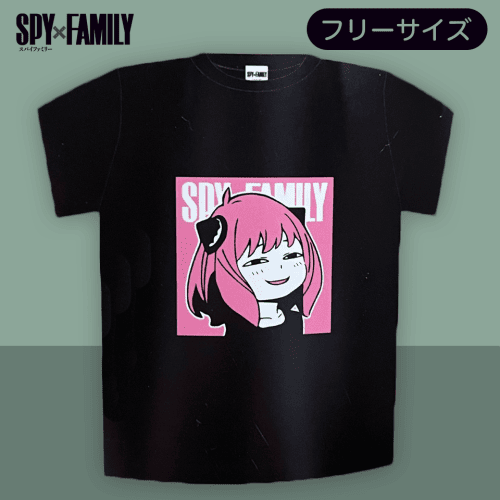 【ブラック】SPY×FAMILY　ボトル入りTシャツアーニャAS