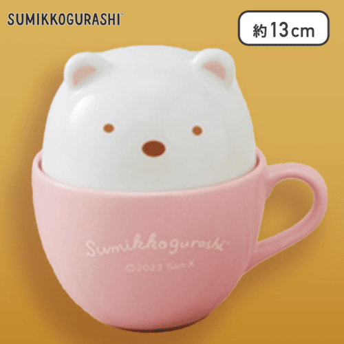 【しろくま】すみっコぐらし ラテアート風ふた付きマグカップ