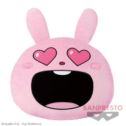 【ハート】にしむらゆうじ作品 でっかいフェイスクッション〜ラブラビット〜