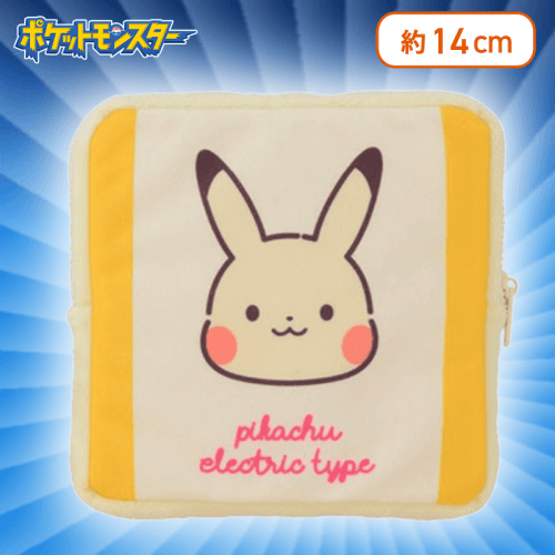 【フェイス】ポケットモンスター　Pikachuスクエアポーチ