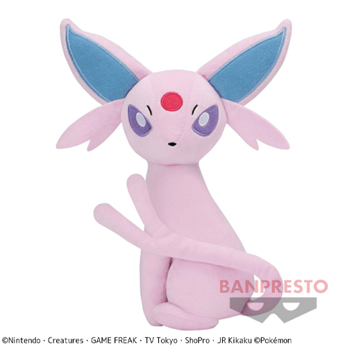 【エーフィ】ポケットモンスター しっぽみてみて！ でっかいぬいぐるみ〜エーフィ・チラーミィ〜