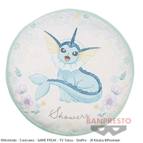 【シャワーズ】ポケットモンスター リバーシブルクッション〜Floral Ensemble〜vol.2
