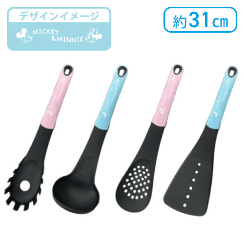 【ブルー＆ピンク】ディズニー　キッチンツールセット2