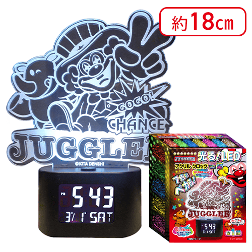 JUGGLER光る！LEDアクリルクロックver.2 