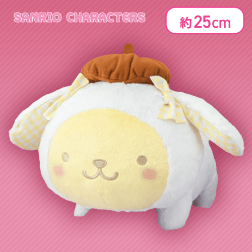 【ポムポムプリン】サンリオキャラクターズ なかよしこうさうさBIGぬいぐるみ〜ポムポムプリン・ポチャッコ〜