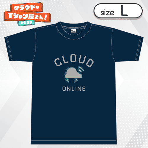 【ネイビー/L】College-Tshirt