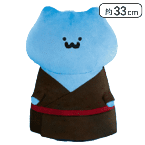 【猫さん】お文具といっしょ ユカタぬいぐるみBIG