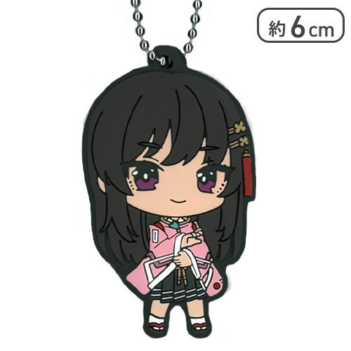 【二階堂三郷】ヘブンバーンズレッドラバーキーホルダー