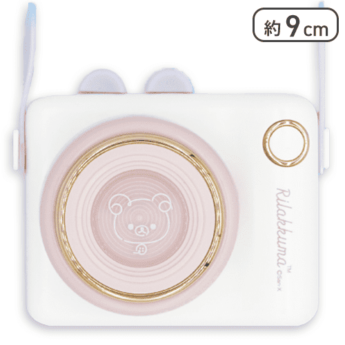 【ホワイト】リラックマ Rilakkuma Style カメラ型ネックミニファン