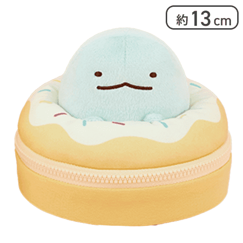 【とかげ】すみっコぐらし ドーナツ型ぬいぐるみポーチ