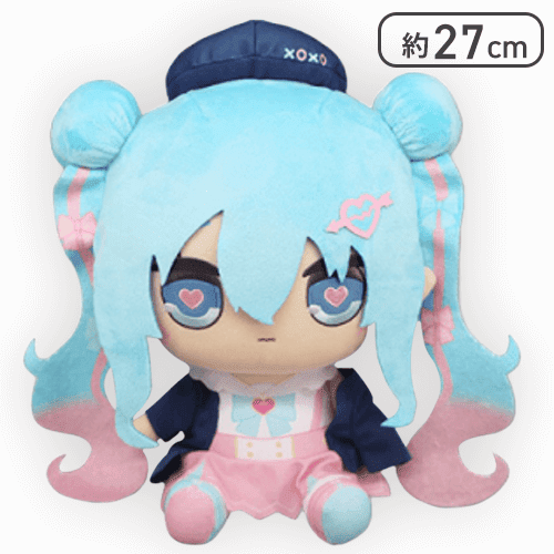 【口閉じ】初音ミクきゅるまるBIGぬいぐるみー恋するセーラー服ー