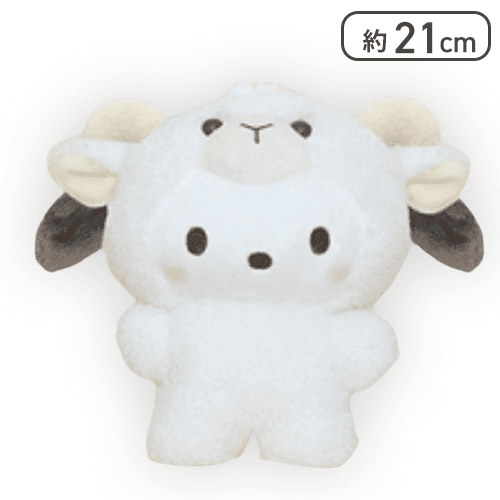 【ホワイト】ポチャッコラテひつじぬいぐるみ〜ポチャッコ〜