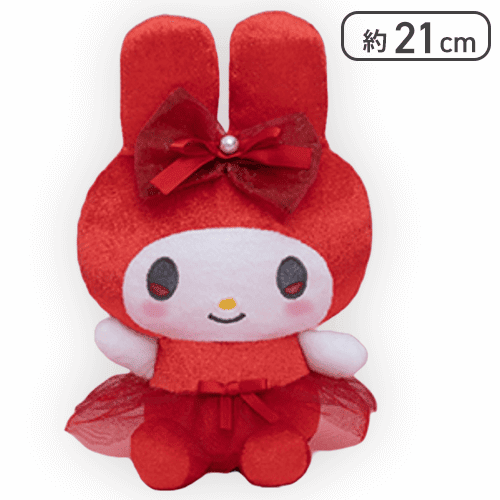 マイメロディ ぬいぐるみ ドレススタイル 約20cm マイメロディ(レッド)】マイメロディ・クロミ おめかしドレス
