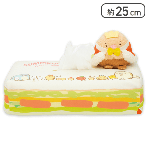 【とんかつ王】すみっコぐらし ようこそ！たべものおうこく サンドイッチティッシュBOXカバー