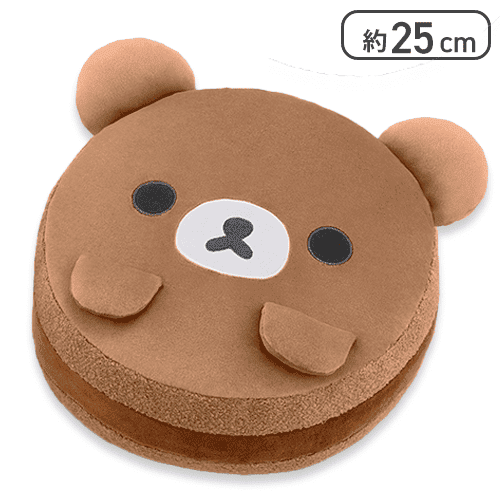 【チャイロイコグマ】リラックマ NEW BASIC RILAKKUMA もちもちマカロンクッションBIG