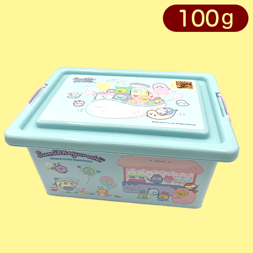 【ブルー】すみっコぐらし キャラメル風味ポップコーンコンテナBOXPart2※賞味期限:2024/1/24