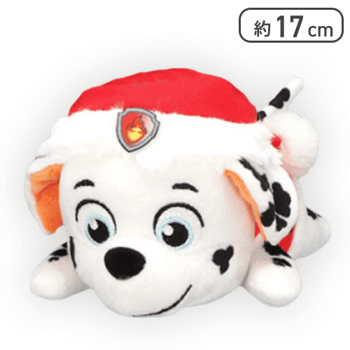 【マーシャル】パウ・パトロール サンタ帽子ぬいぐるみ