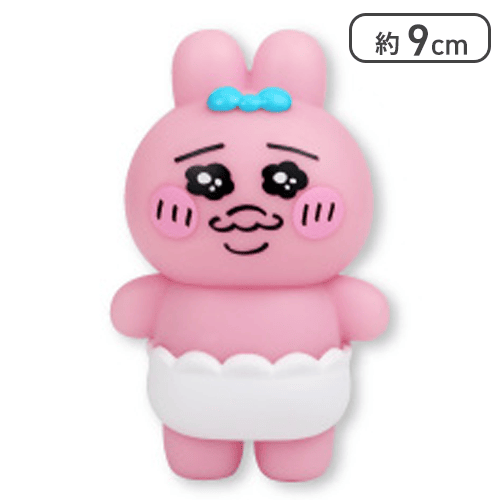 【キラキラ】おぱんちゅうさぎ ミニソフビフィギュア