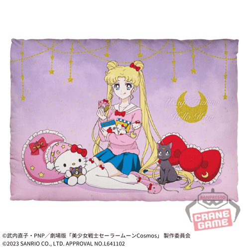 【ハローキティ】「美少女戦士セーラームーン」シリーズ×サンリオキャラクターズ プリントクッション vol.1