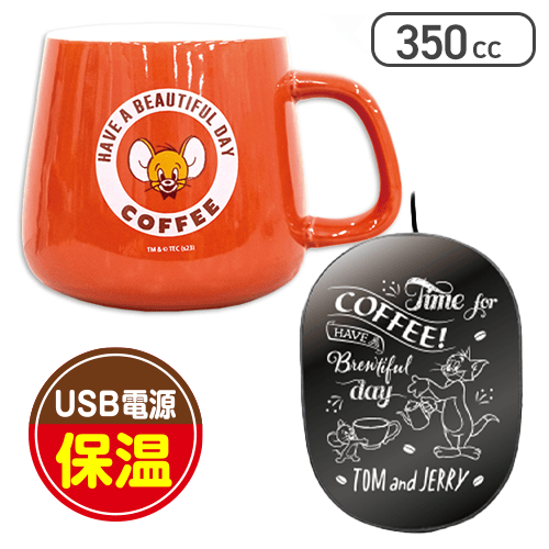 【レッド】トムとジェリー マグ&ドリンクウォーマー