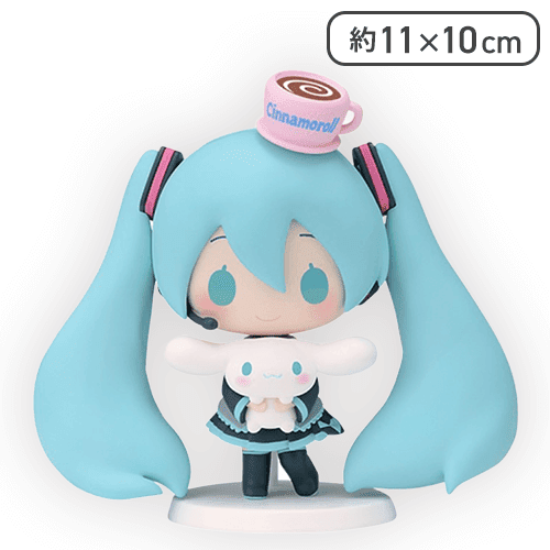 【ツインテール】初音ミク×シナモロール ミニフィギュア