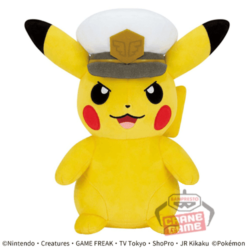 【口開け】ポケットモンスター もふぐっとぬいぐるみ-キャプテンピカチュウ-