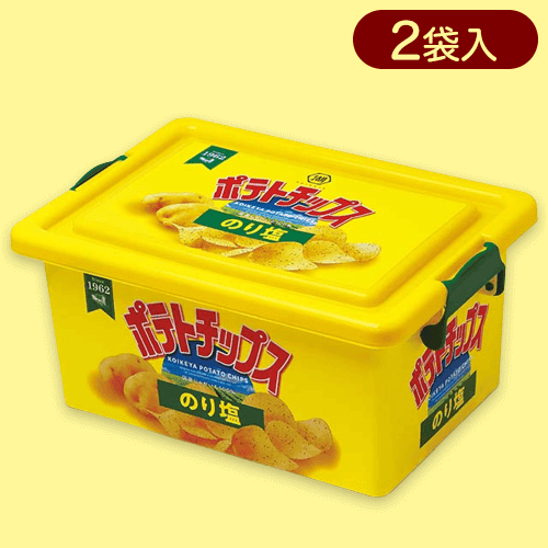 ポテトチップス(のり塩)コンテナBOX(L)※賞味期限:2024/05/07