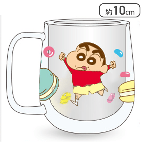 【おかし】クレヨンしんちゃん　ダブルウォールグラス2