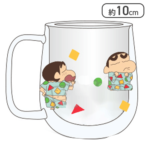 【パジャマ】クレヨンしんちゃん　ダブルウォールグラス2