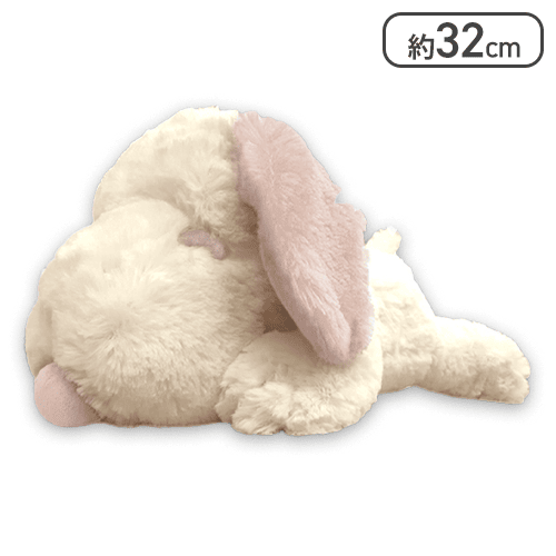 【シルバーピンク】スヌーピー　寝そべりキュートBIGぬい19