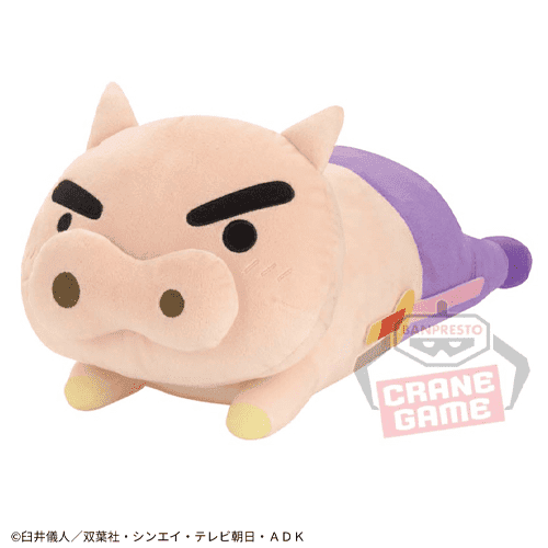 【ぶりぶりざえもん】クレヨンしんちゃん ねそべりポーズぬいぐるみ-シロとぶりぶりざえもん-