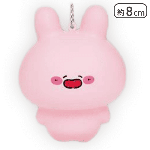 【えがお(口開け)】あさみみちゃん スクイーズマスコット