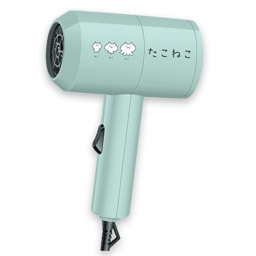 【グリーン】たこねこ　ヘアドライヤー