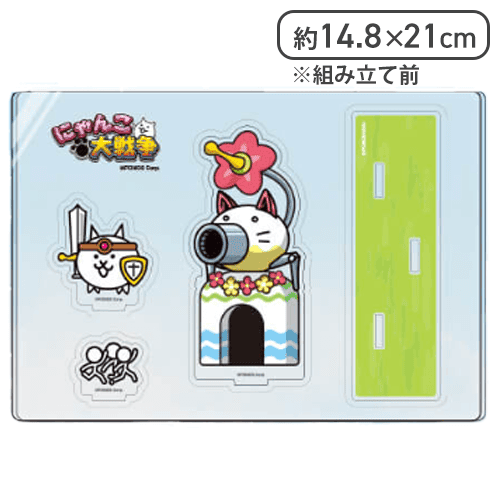 【単品配送不可】【勇者ネコ＆例のヤツ】にゃんこ大戦争 アクリルスタンドセット2〜日本編東京都〜