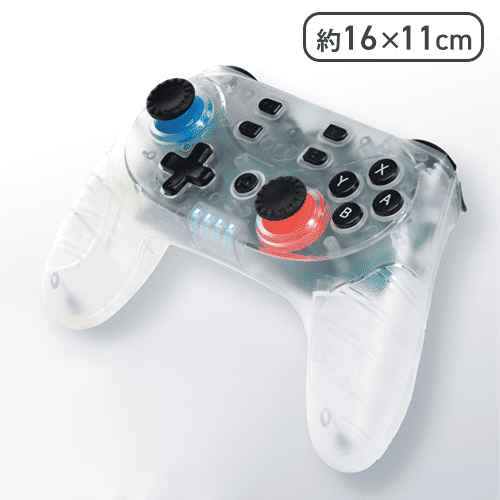 【クリア】GameSpirits SW用ワイヤレスコントローラー６