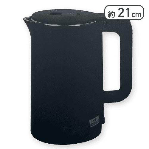 【ブラック】即沸騰ケトル 1.6L