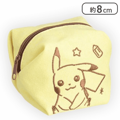 【ピカチュウ】ポケットモンスター キューブ型プチポーチ