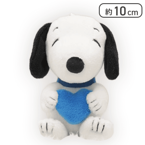 【ブルー】SNOOPY マスコット -ハート-
