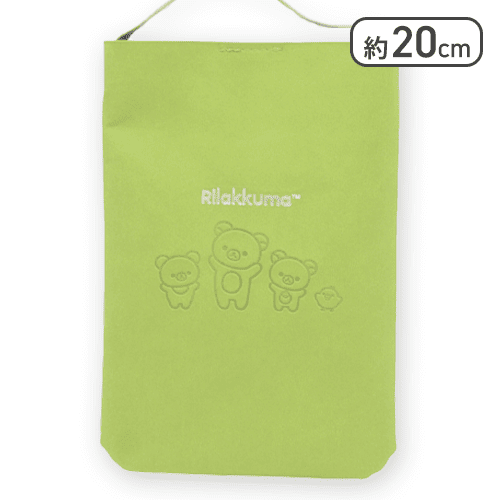 【グリーン】リラックマ NEW BASIC RILAKKUMA レザー風スクエアショルダーバッグ