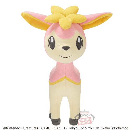 【シキジカ(はるのすがた)】ポケットモンスター もふぐっとぬいぐるみ-ミツハニー・シキジカ(はるのすがた)-