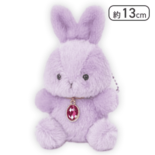 【ルビー(7月)】Happy Birthcolor Pastel Rabbit -Oval-